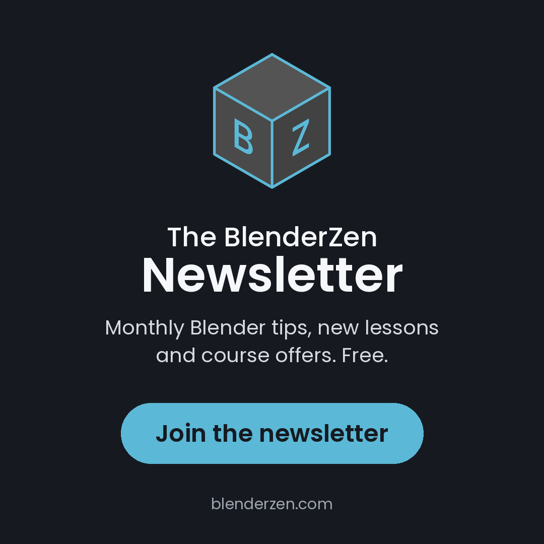 Join the BlenderZen newsletter
